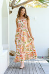 Morocco Strap Shirred Maxi Dress Dress Miracle 