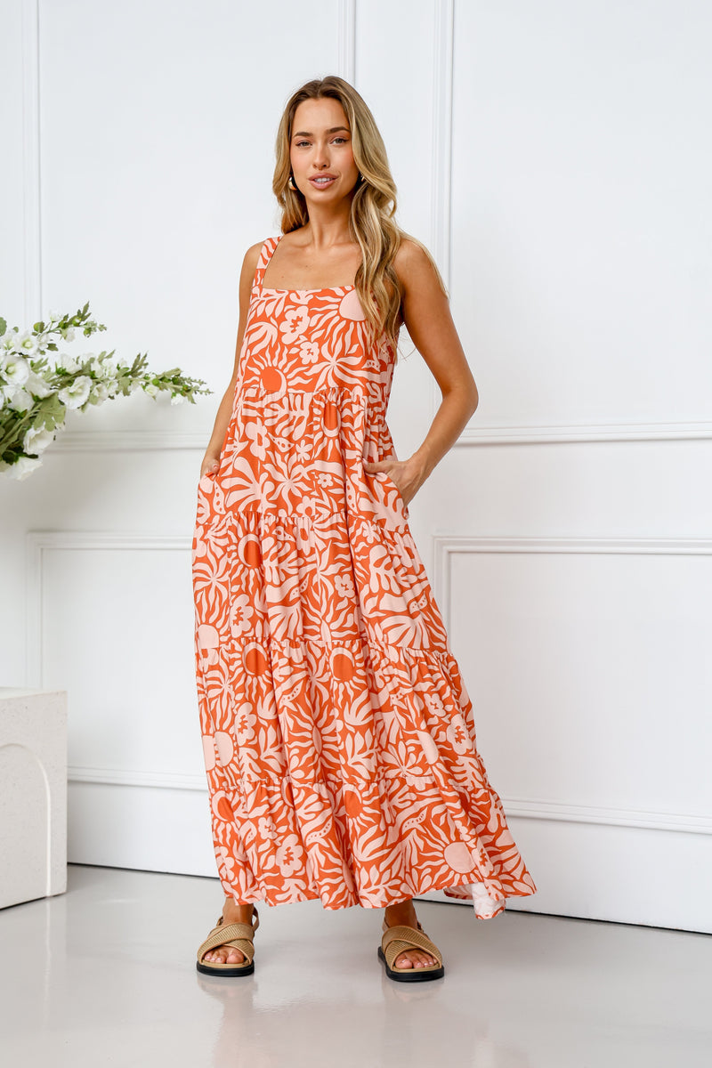 Soleil Tangello Maxi Dress Dress Miracle 