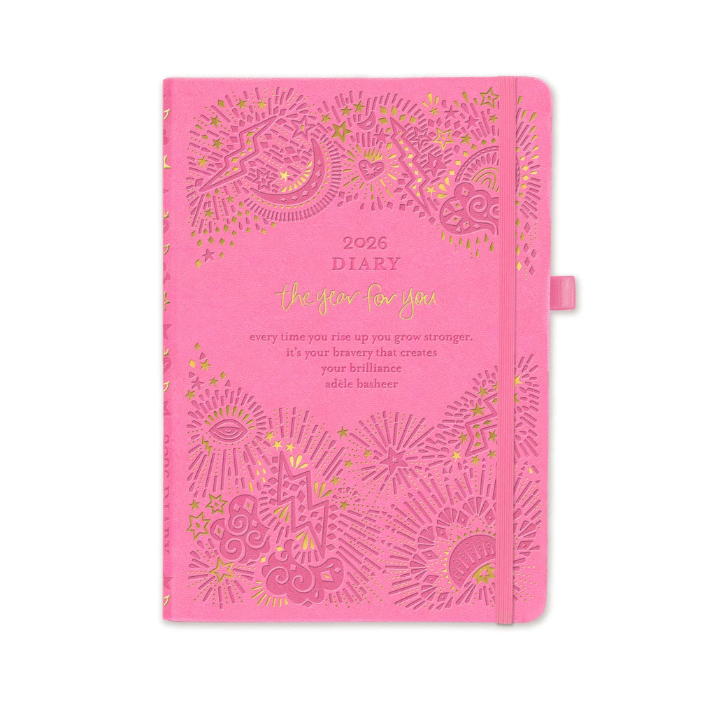 2026 Diary: The year for you - Rose Quartz Diary Intrinsic 