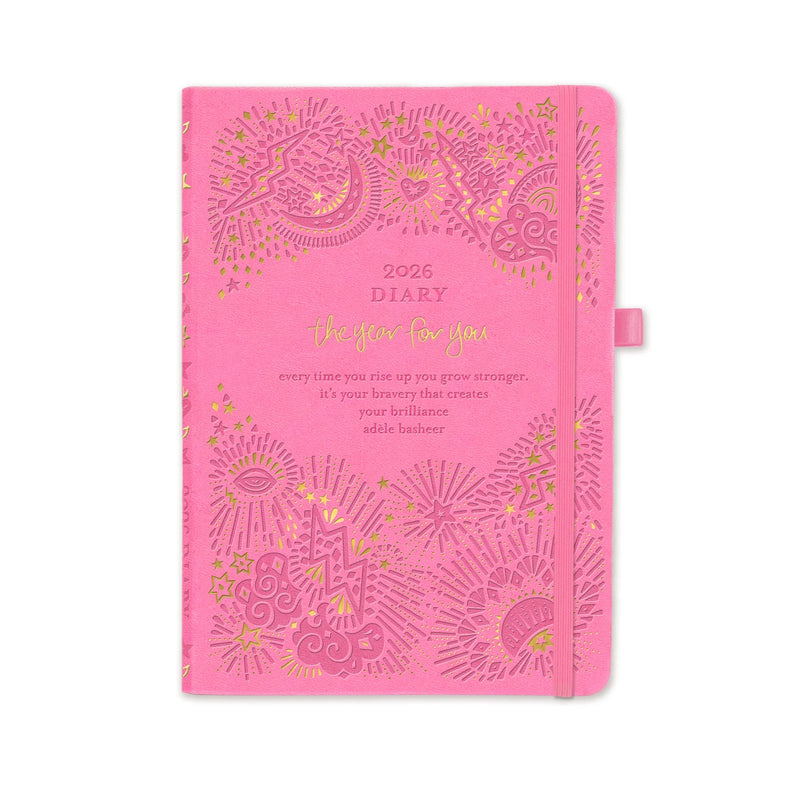 2026 Diary: The year for you - Rose Quartz Diary Intrinsic 