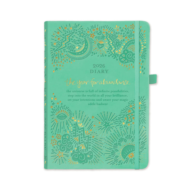 2026: Diary The year for abundance - Tahitian Turquoise Diary Intrinsic 