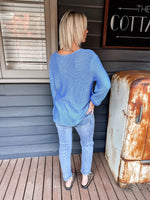 Izzy Knit - Cornflower Knit Silver Wishes 
