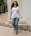 Jane Scoop Top - White Shirts & Tops Boho Australia 