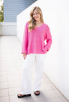 Izzy Knit - Bright Pink Cardigan Silver Wishes 