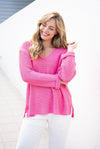 Izzy Knit - Bright Pink Cardigan Silver Wishes 