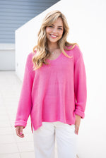Izzy Knit - Bright Pink Cardigan Silver Wishes 