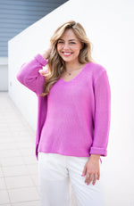 Izzy Knit - Raspberry Knit Silver Wishes 