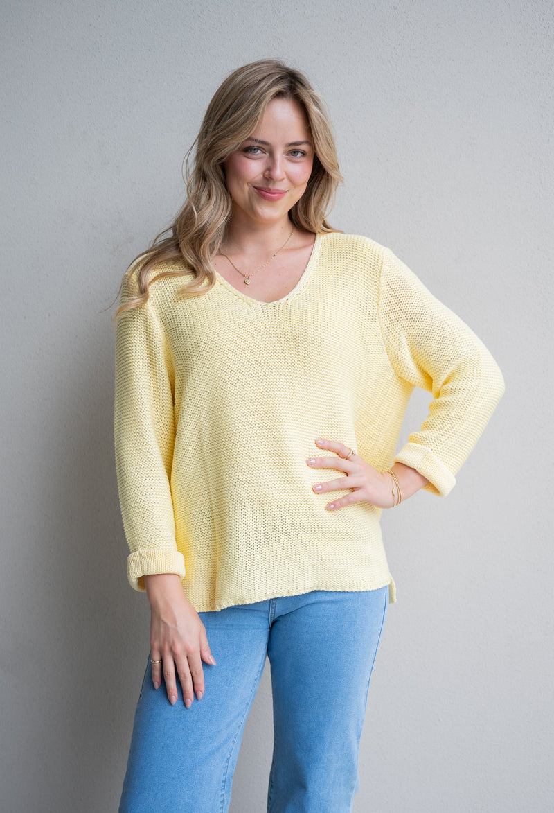 Izzy Knit - Yellow Jumper Silver Wishes 