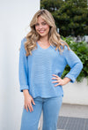 Izzy Knit - Cornflower Knit Silver Wishes 