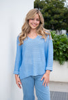 Izzy Knit - Cornflower Knit Silver Wishes 