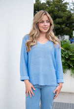 Izzy Knit - Cornflower Knit Silver Wishes 