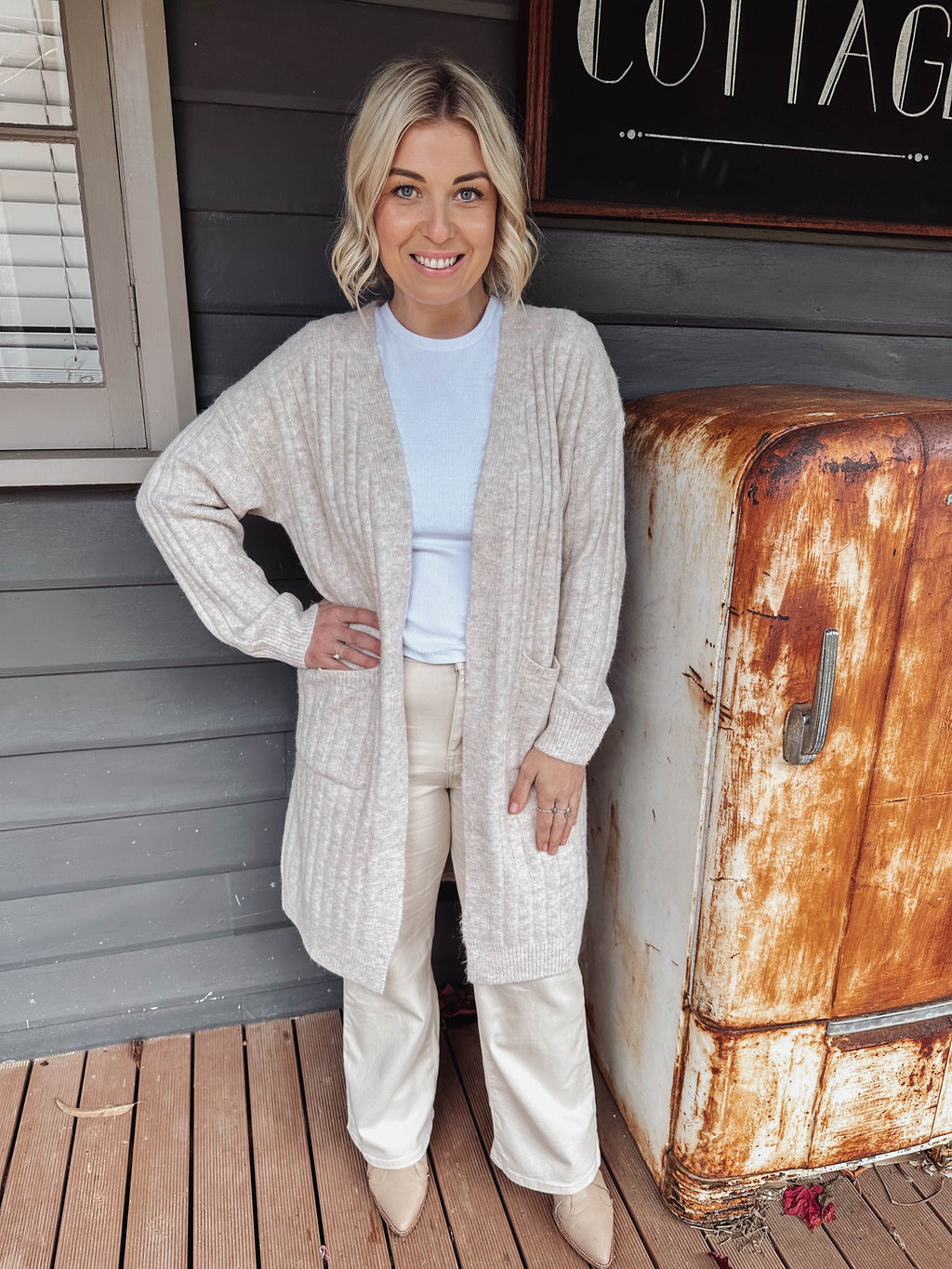 Keira Cardigan - Oat Knit Miracle 
