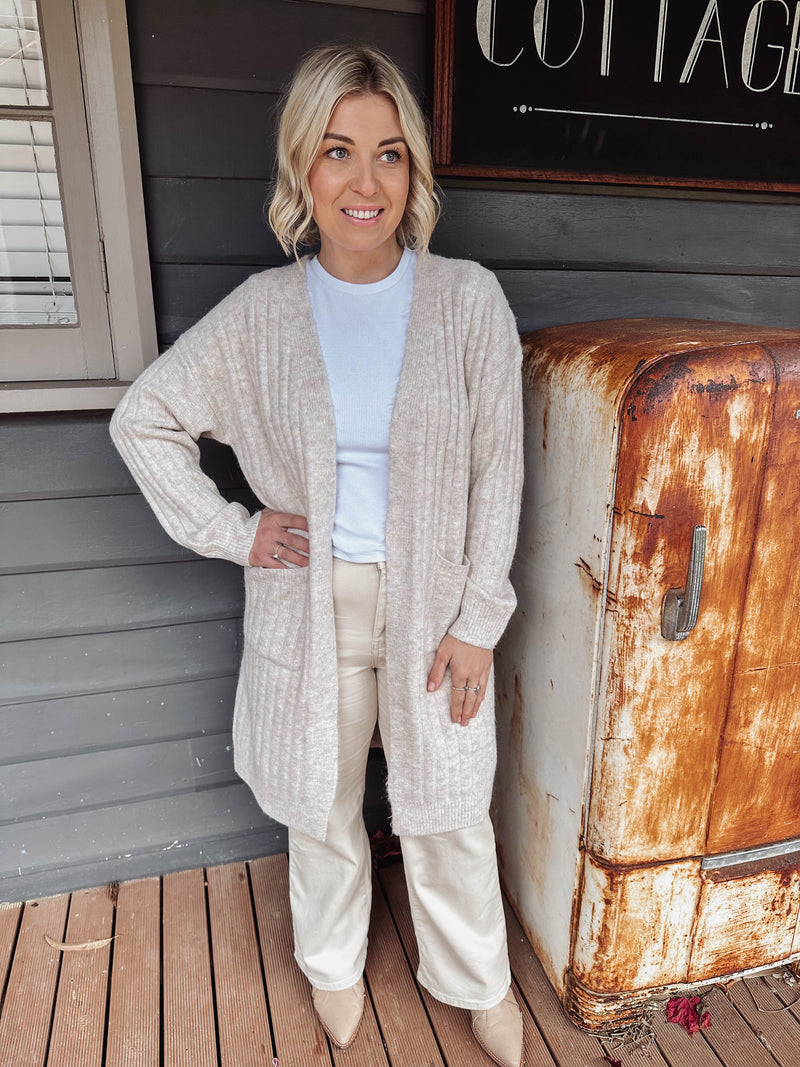 Keira Cardigan - Oat Knit Miracle 