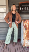 Kiran Corduroy Overshirt - Caramel Top Mutig 