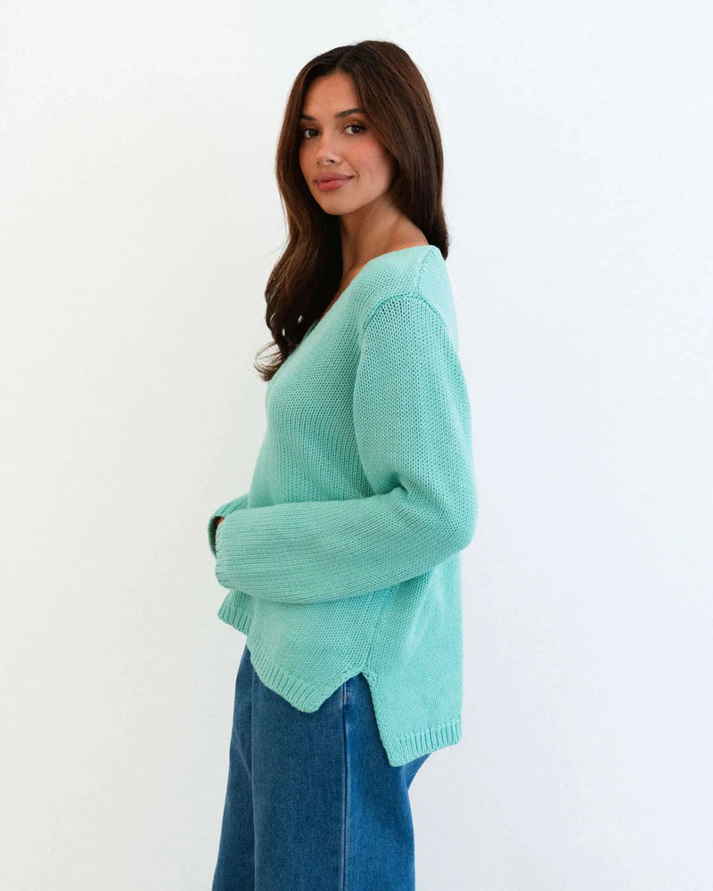 Kora Knit - Aqua Knit Label Of Love 