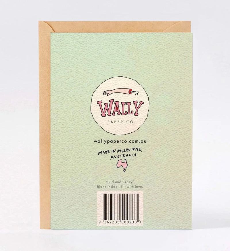 Old And Crazy Card Cards Wally Paper Co 