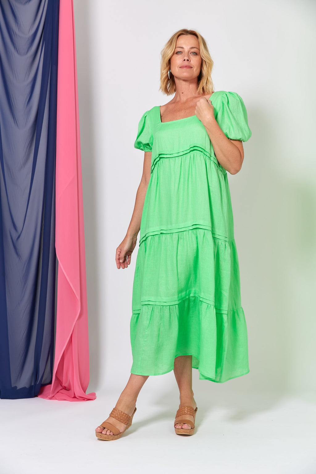 La Vie Pintuck Maxi - Kiwi Top Eb & Ive 