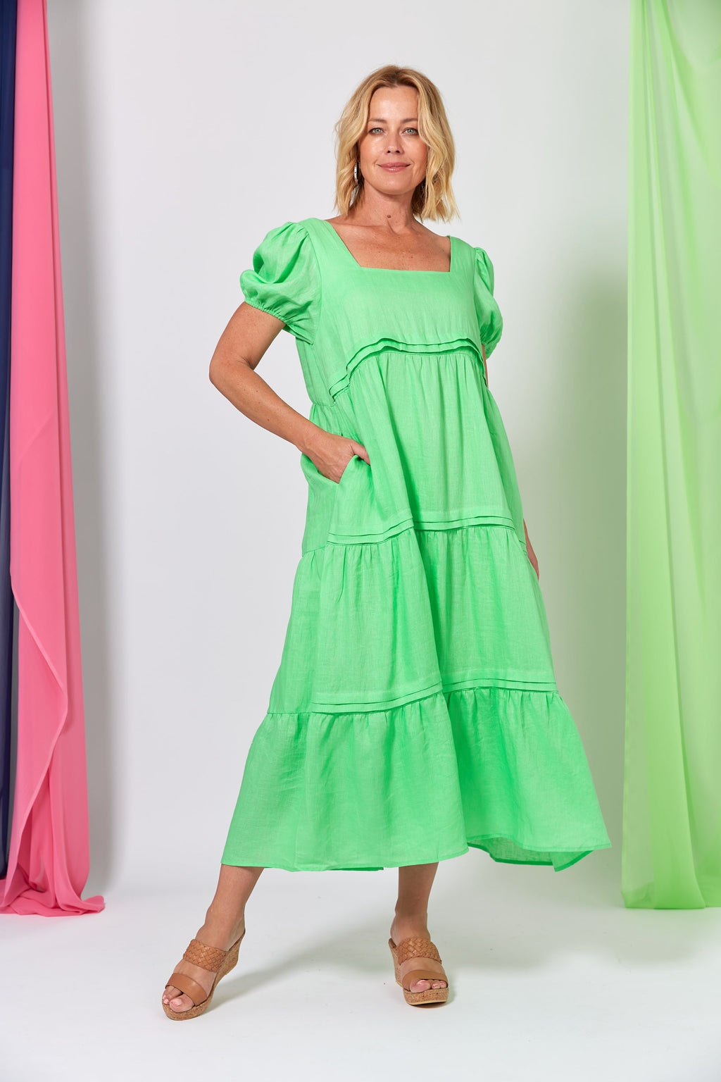 La Vie Pintuck Maxi - Kiwi Top Eb & Ive 