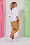 La Vie Pintuck Pant - Caramel Top Eb & Ive 