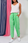 La Vie Pintuck Pant - Kiwi Top Eb & Ive 