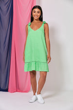 La Vie Tie Dress - Kiwi Top Eb & Ive 