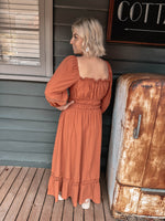 Leia Dress - Rust Maxi Dress Boho Australia 