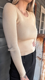 Rib Scoop Basic Top - Natural Top Paper Heart 