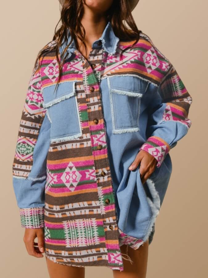 Aria Aztec Coat Coat Smaibulun 
