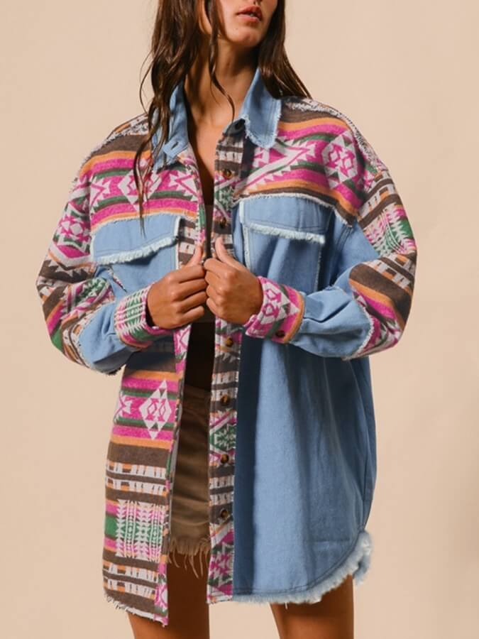 Aria Aztec Coat Coat Smaibulun 