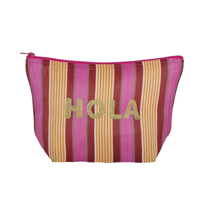 Hola Recycled Pouch Pink/Red Accessories Coast To Coast 