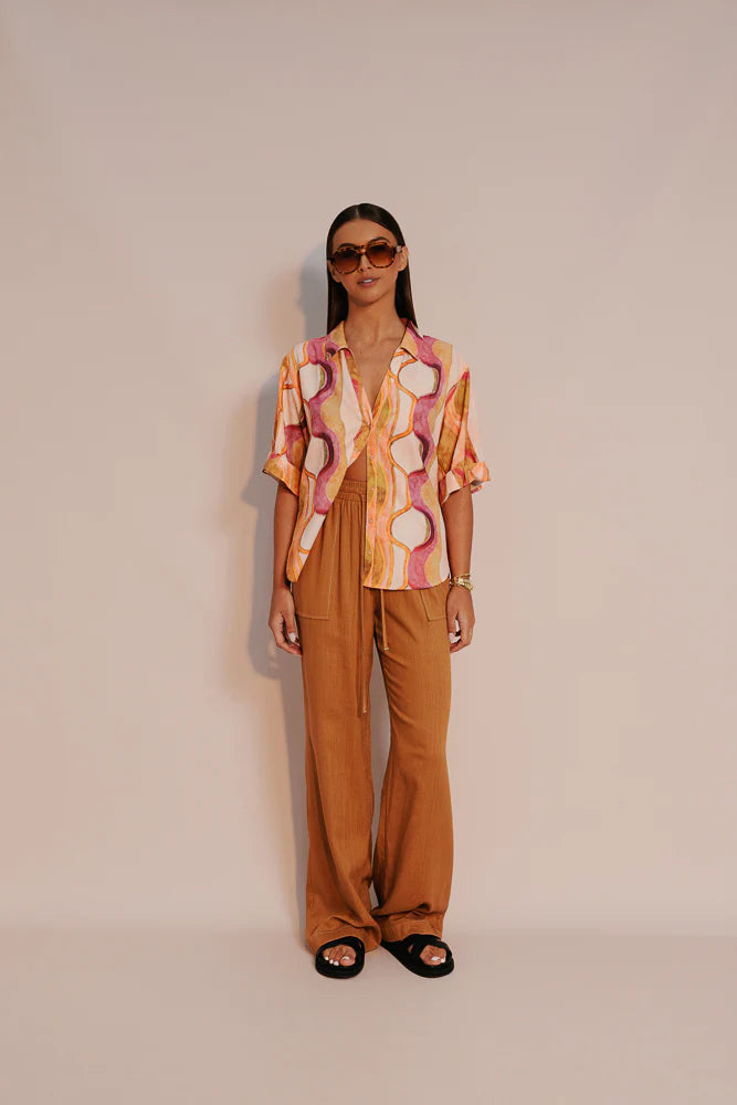 Sanzio Shirt - Paris Print Top Zella The Label 