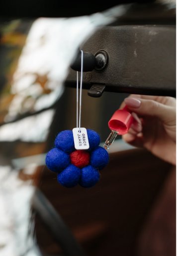 Bloom Collection - Raspberry & Pomegranate Felt Air Freshener - Refill Diffuser Grace and James 