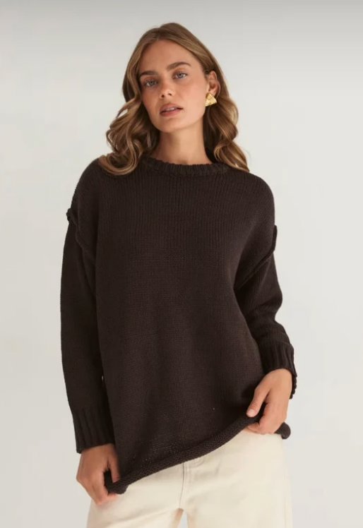 Antonia Knit - Chocolate Knit Paper Heart 