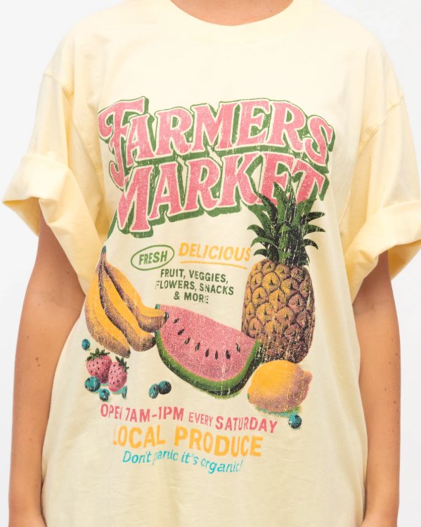 Farmer's Market Tee Tshirt Paper Heart 