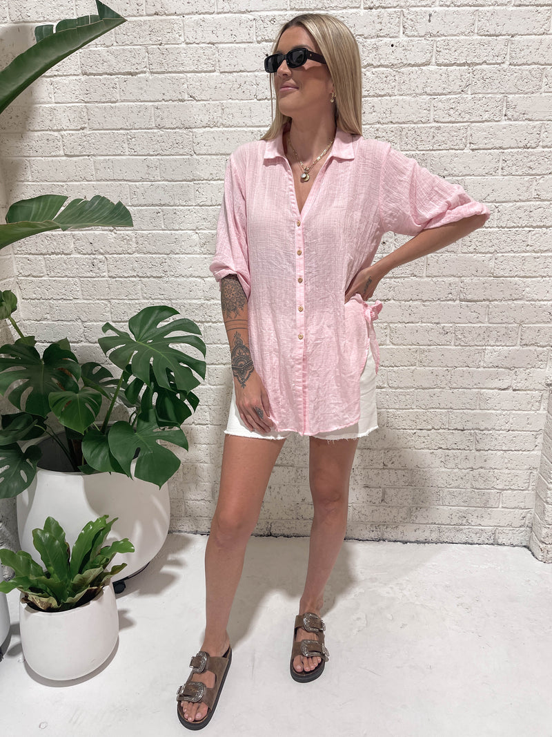 Sophie Blouse - Light Pink Top Florence The Label 