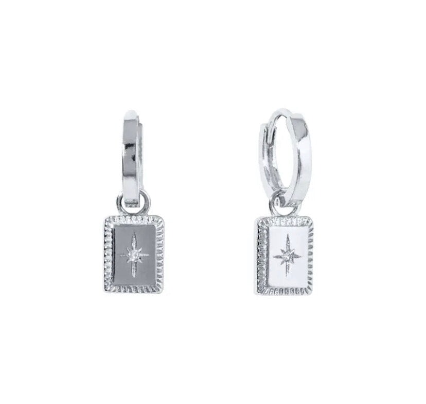 Tallow Earrings: Silver Sea Soul Home 