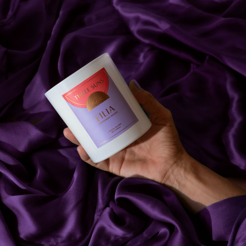 Filia | Candle of Friendship | Whispering Woods Candles Three Suns 