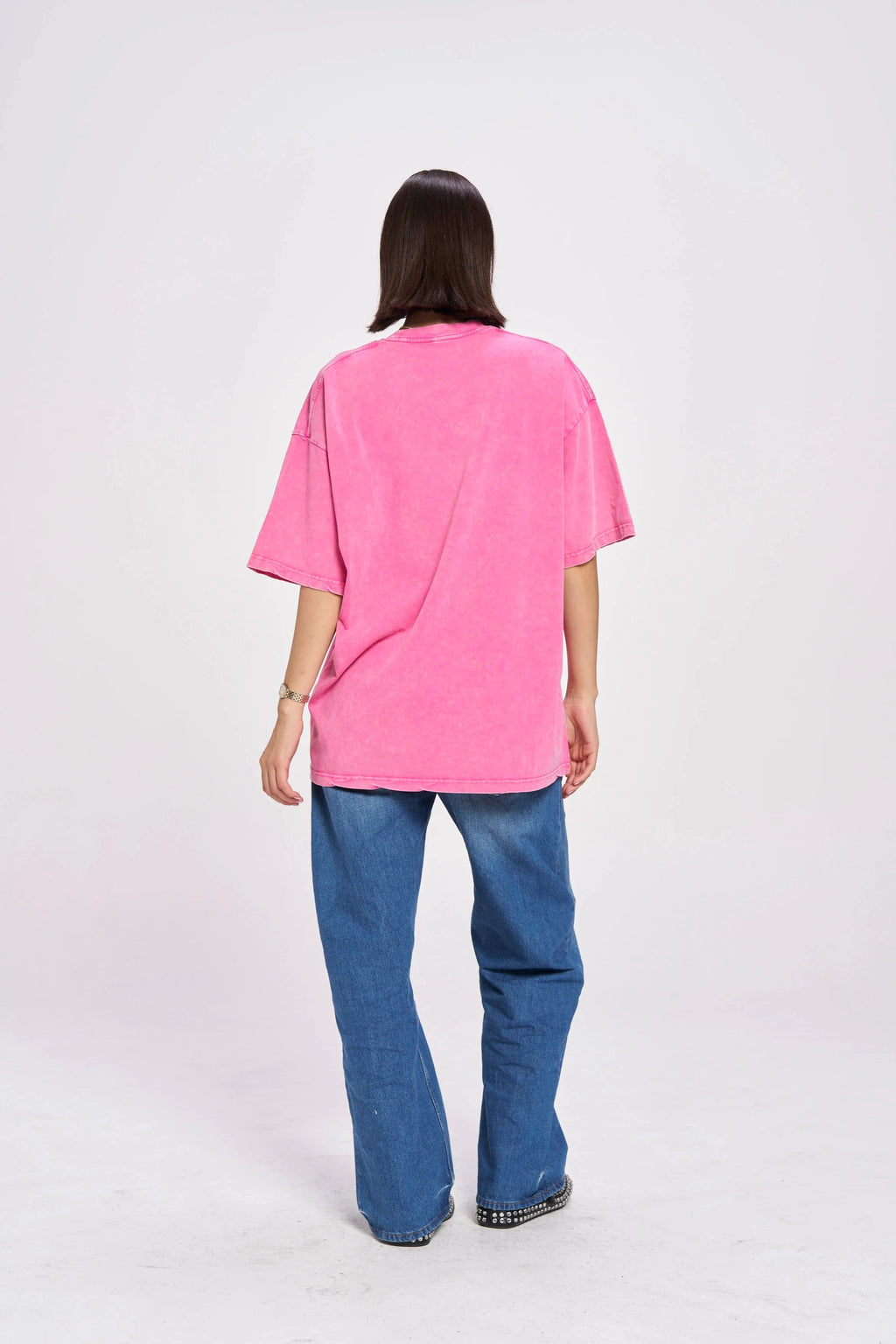 Tsunami Maiden Oversize Tee - Pink Tee Maku 