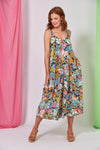 Verve Tank Maxi - Navy Flourish Dress Eb & Ive 