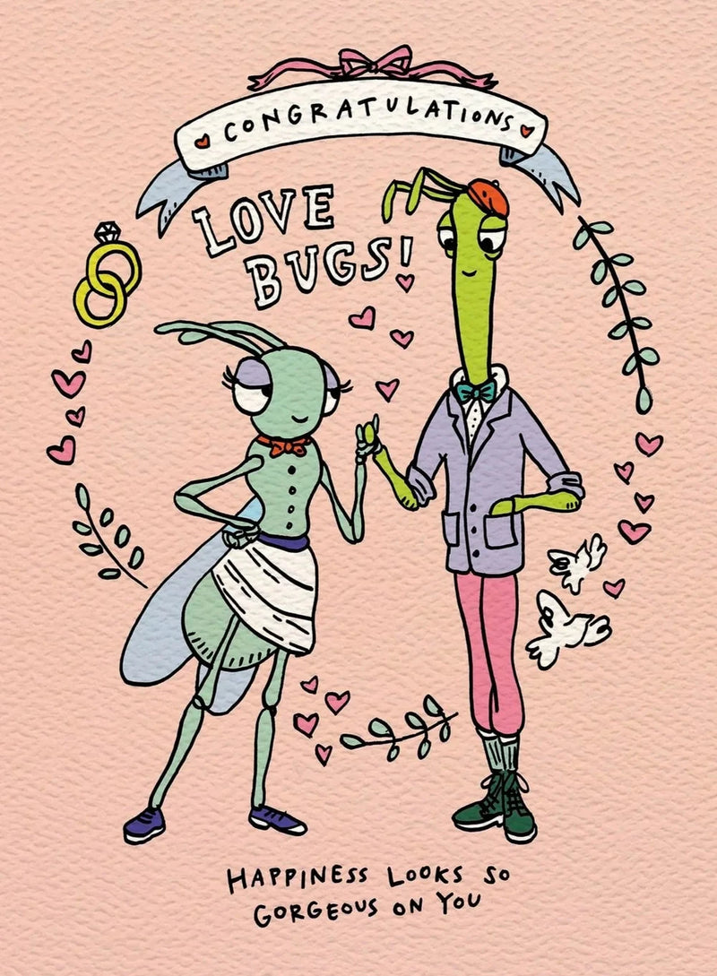 Love Bugs Card Cards Wally Paper Co 