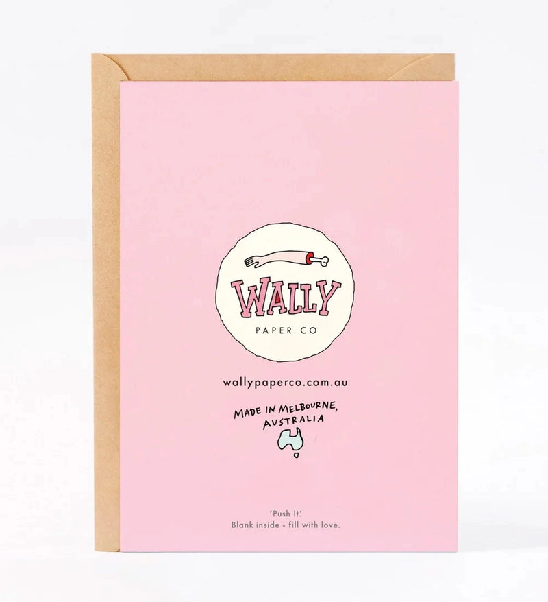 Push It Card Cards Wally Paper Co 
