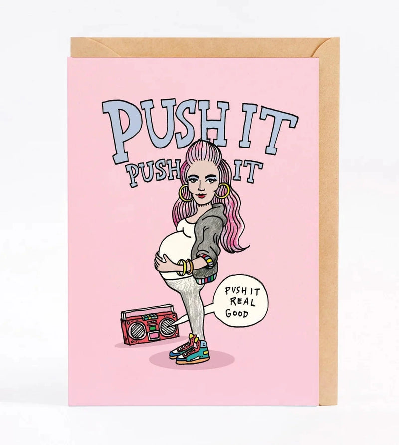 Push It Card Cards Wally Paper Co 