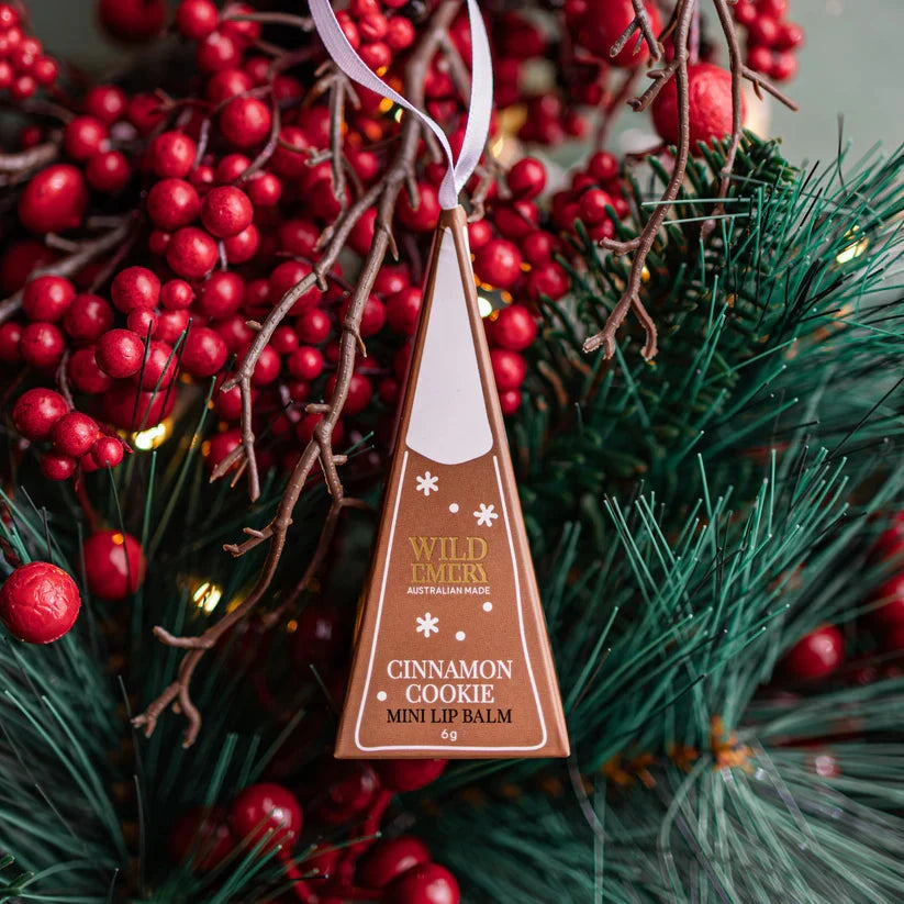 Cinnamon Cookie Mini Lip Balm Ornament Bath Salts Wild Emery 