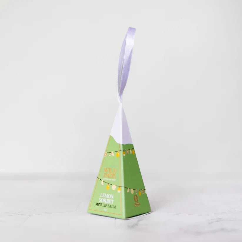 Lemon Sorbet Mini Lip Balm Ornament Bath Salts Wild Emery 