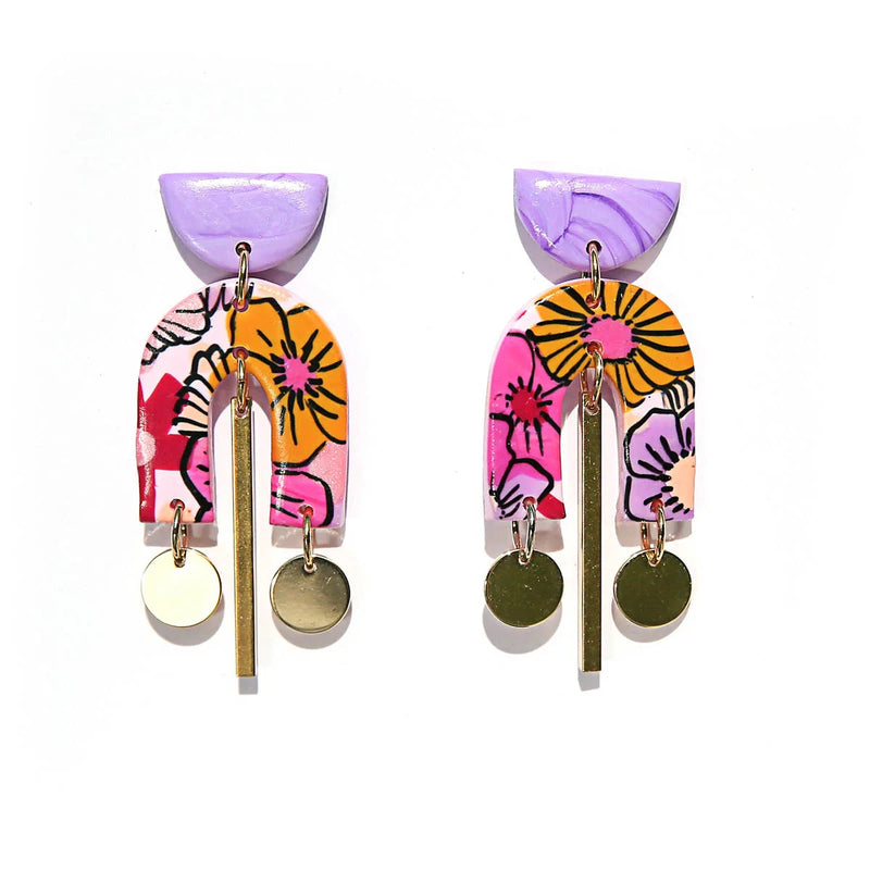 Lilac Horseshoe Earrings Jewelry Kingston Jewelry 