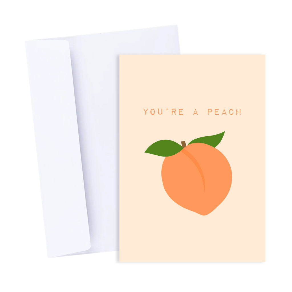 You're a Peach Card - Thank You, Friendship Greeting Card Popsy Press 