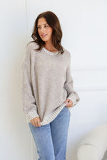 Tilly Stitch Knit Crew Neck - Mocha Knit Miracle 
