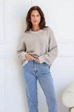 Tilly Stitch Knit Crew Neck - Mocha Knit Miracle 