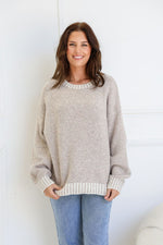 Tilly Stitch Knit Crew Neck - Mocha Knit Miracle 