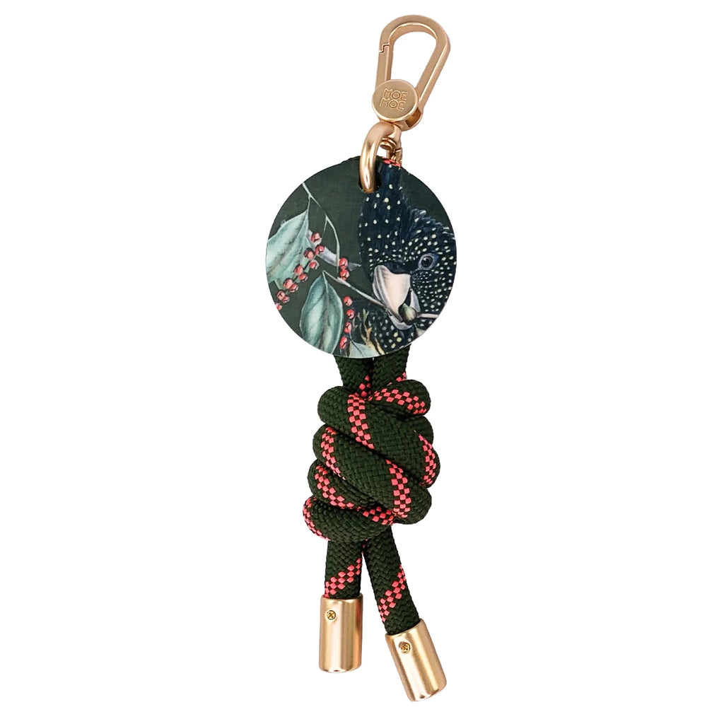 Keyring Native Birds Black Cockatoo Accessories Moe Moe 